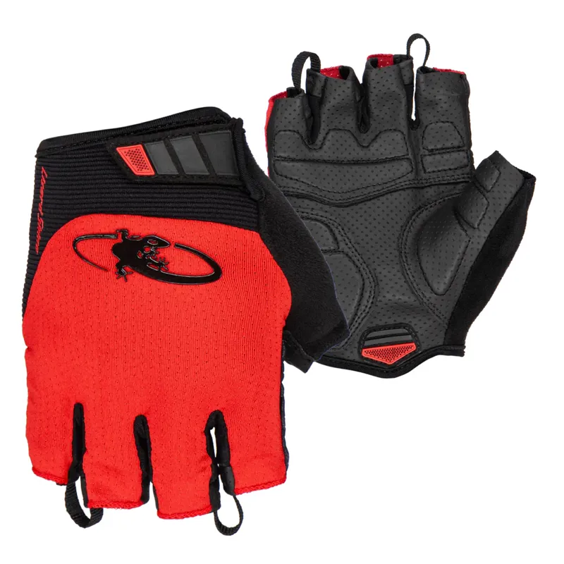 Lizard Skins Aramus Cadence Cycling Mitts - Crimson Red